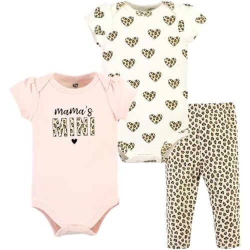 Hudson Baby Unisex Cotton Bodysuit and Pant Set