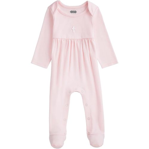 Mud Pie Baby Sleeper with Crochet Cross