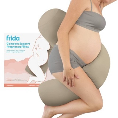 Frida Mom Compact Support 4-in-1 Pregnancy Pillow - Taupe