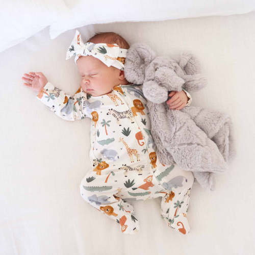 Safari Snuggles Zipper Footie