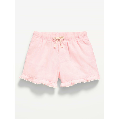 Ruffled Jean Shorts for Toddler Girls