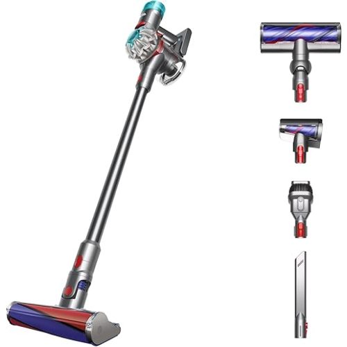 Dyson V8 Absolute Vacuum, Silver/Nickel (Renewed Premium)