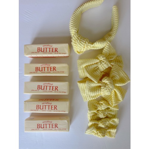 butter yellow rib baby headwrap, baby headband, baby bow, tie-on headwrap, newborn-adult