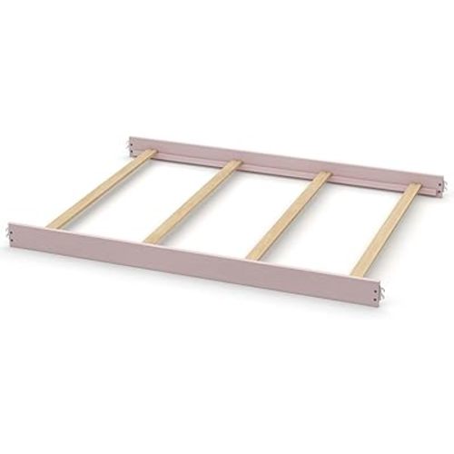 Full-Size Conversion Kit Bed Rails for Evolur Cribs - Solid Wood Crib Convertible Kit to Kids Bed - Transitional Style Rails & Easy-to-Install Child Essentials for Safety (Pink Pearl or Dusty Rose)