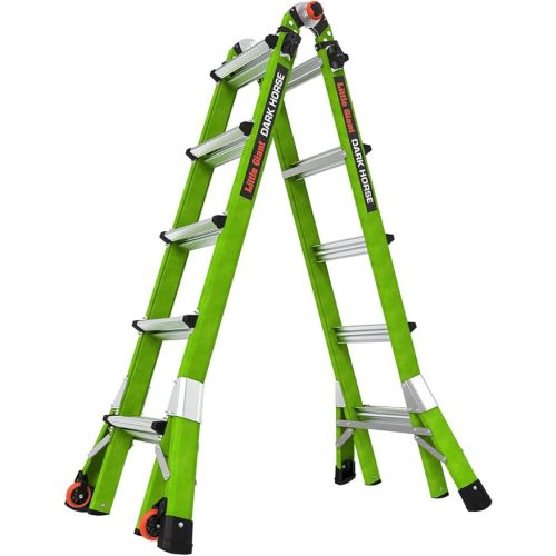 Little Giant Ladder Systems Dark Horse 2.0, M17, 17ft, Multi-Position Ladder, Fiberglass, Type 1A, 300 lbs Weight Rating, (16117-001)