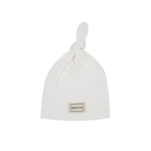 Knot Optic White Beanie · Minicoton