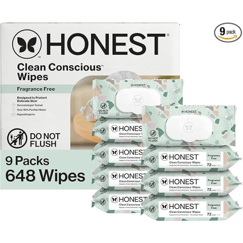 Jessica - The Honest Company Unscented Wipes 648 Count