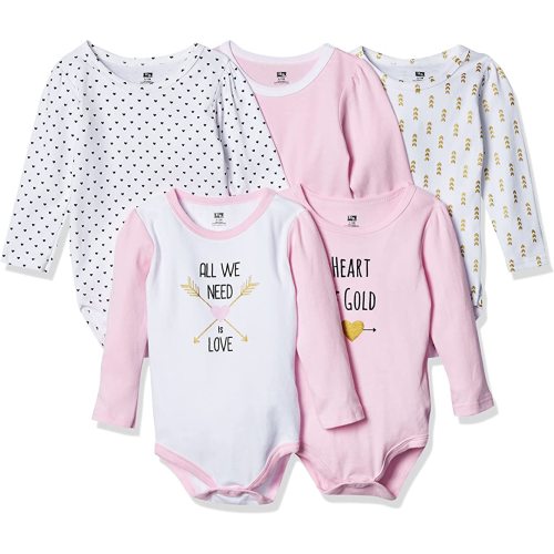 Hudson Baby unisex-baby Cotton Long-sleeve Bodysuits