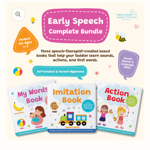 Early Speech Complete Bundle – 3 Fun & Interactive At-Home Speech Ther – Twin Cities Speech Therapy Publishing