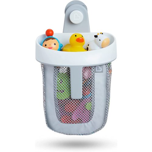 Munchkin Hanging Bath Toy Storage with Quick Drying Mesh, Grey