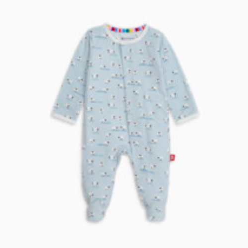 Magnetic Me Modal Magnetic Footie - Pastel Blue Baa Baa Baby, 0-3 M