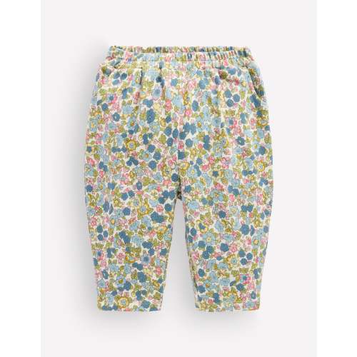 Jersey Pull-on Pants-Blue Ditsy Floral