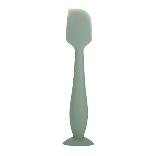 Baby Diaper Cream Spatula, Silicone Nappy Rash Cream Applicator with Suction Cup, Baby Diaper Rash Cream Applicator, Diaper Cream Brush, Soft Baby Bottom Diaper Spatula for Newborn Babies - green