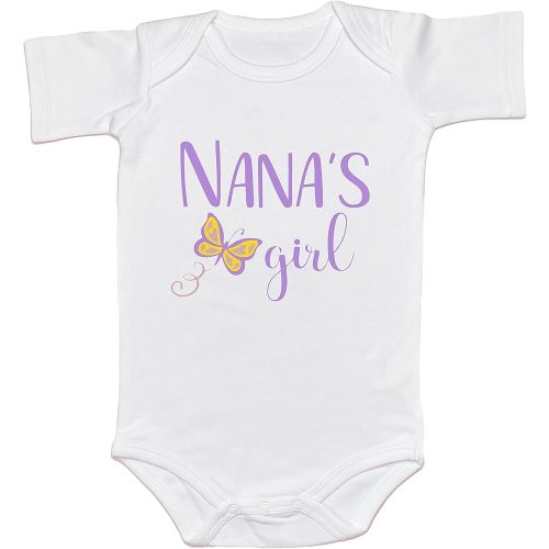 Funny Pregnancy Announcement Gift for Grandparents to be, My Nana and Papa Love Me Toddler Rompers for Infant Romper
