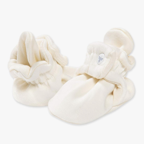 Amazon.com: Burt's Bees Baby Girls Booties Organic Cotton Newborn Essentials Shoes, Gender Neutral Color for Ages 0 to 9 Months Old: Clothing, Shoes & Jewelry— Eggshell White
