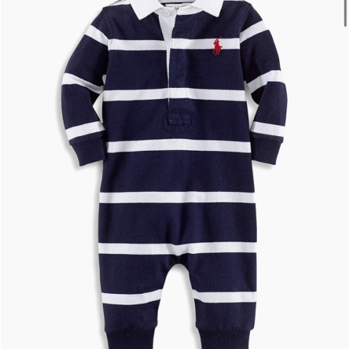 Polo Ralph Lauren Baby Boy's Cotton Rugby Coverall | Saks Fifth Avenue
