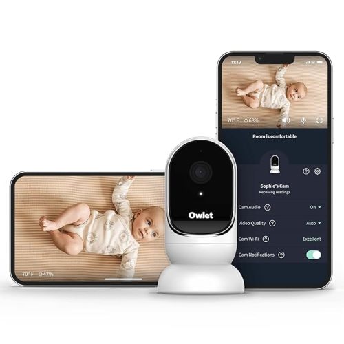 Owlet Dream Sight (Gen 3) Smart Video Baby Monitor | 2K HD Camera w/Night Vision | Detects Crying, Motion & Temperature | Customizable Alerts | Two-Way Talk | Secure Wi-fi
