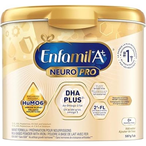 Enfamil A+ NeuroPro Baby Formula, Powder Tub, with Brain Building DHA and 2'FL for Immune Support, 0-12 Months, 587g