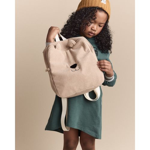 Bear Corduroy Square Backpack - Tan - Otter Avenue | Carter's