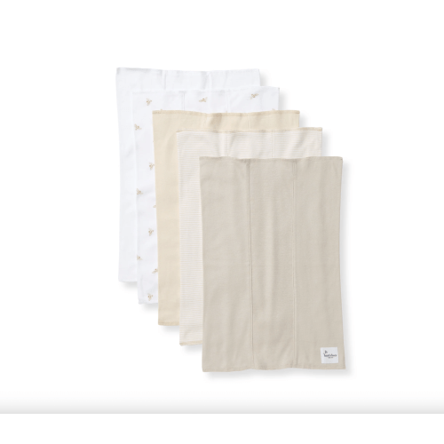 Golden Bee Organic Cotton Burp Cloths 5 Pack