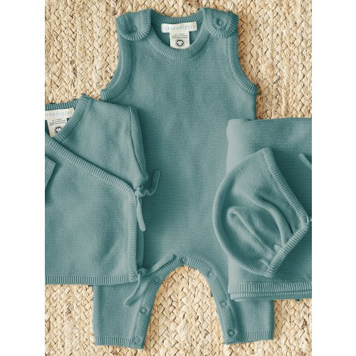 Newborn Knit 4-pcs. set in String Bag