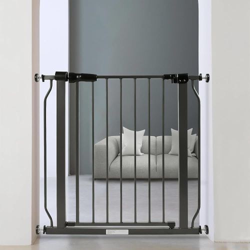 BalanceFrom Walk Thru Safety Gate for Baby and Pets, Doorways, Stairways, Hallways, Fits 29.1-33.8 Inch Openings, 36 Inch Height, Graphite