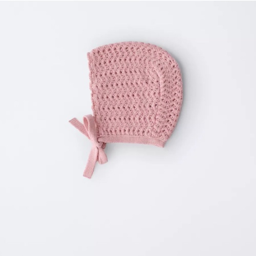 CROCHET KNIT BONNET - Mid-pink | ZARA United States