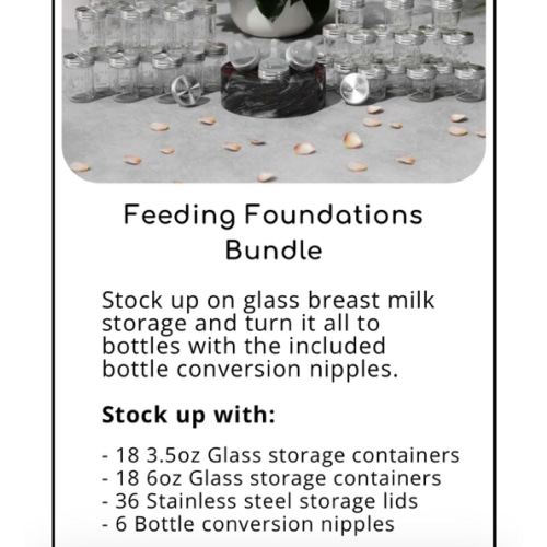 Burrbaby - Zero-Plastic Glass Breast Milk Storage and Bottles