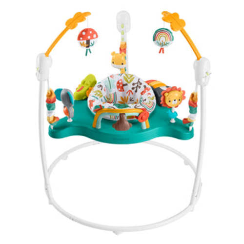 Fisher-Price Baby Bouncer Whimsical Forest Jumperoo Activity Center With Music And Lights