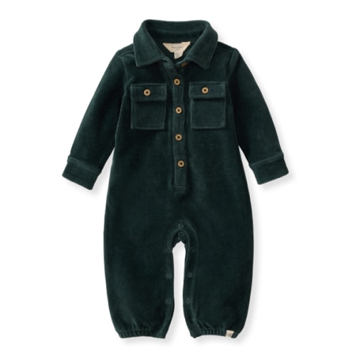 Knit Corduroy Organic Baby Boy Jumpsuit