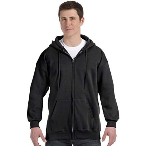 Hanes Men's Ultimate Full-Zip Hoodie, Men's Hooded Fleece Sweatshirt with Zipper