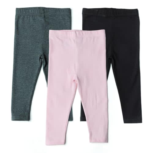 Gerber Baby & Toddler Girls 3-Pack Premium Leggings