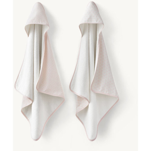Washed Organic Linen Printed Turkish Hooded Towel - Baby | RH Baby & Child