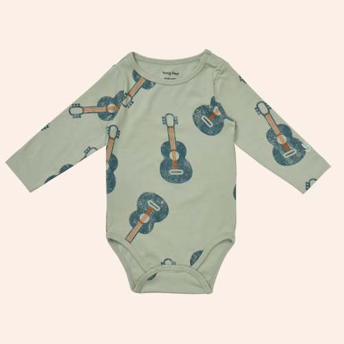 Printed Longsleeve Onesie – Young Days