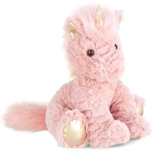 Bearington Glimmers The Plush Unicorn, 10.5 Inch Pink Stuffed Animal