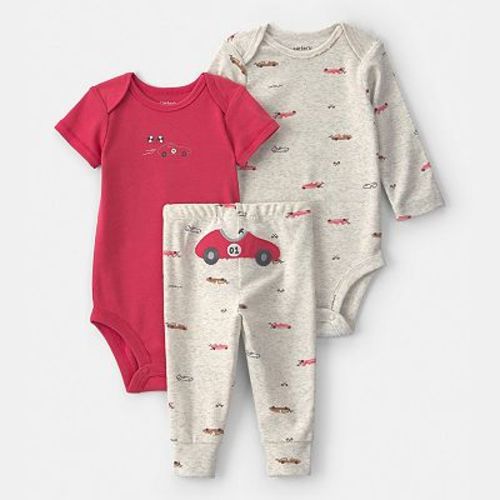 Baby Boy Carter's 3-Piece Race Car Bodysuit & Pant Set