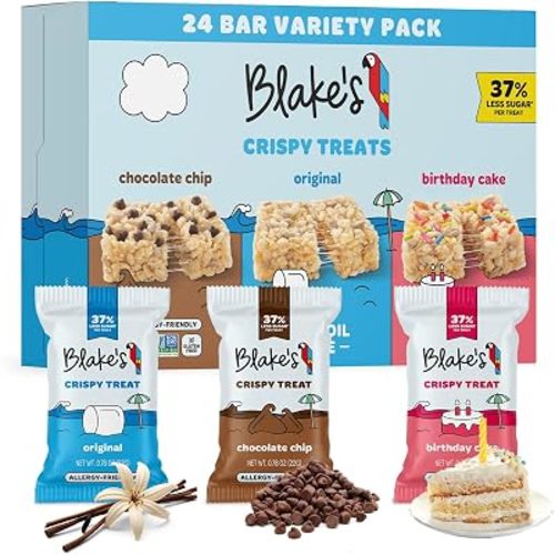 Blake's Crispy Treats Variety Pack 24 Count, Gluten Free and Vegan Snacks