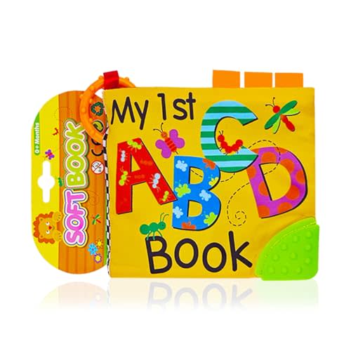 ABC Book,Baby Soft Books Toys, Feel Crinkle Cloth Book for Infant Baby 0-3-6-12 Months