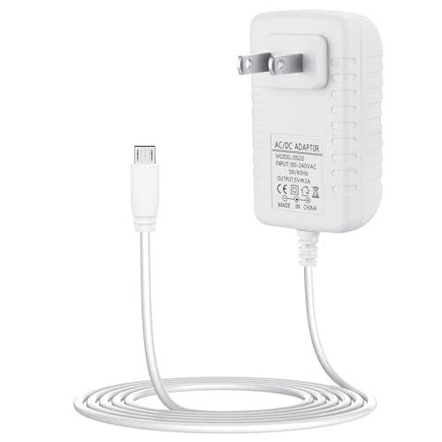 Charger for Owlet, Eufy, Motorola, VTech, VAVA Baby Monitor, Power Cord | Replacement AC Adapter with 6ft Charging Cable