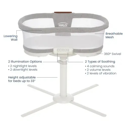 HALO - BassiNest® Luxe Swivel Sleeper Bassinet