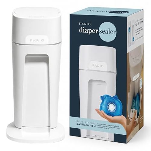 DiaperSealer Diaper Pail, 1 Refill Cartridge, Newborn Baby Essentials