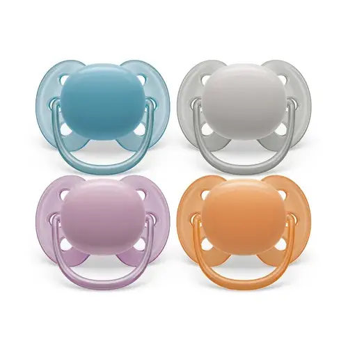 Avent Ultra Soft Soother Plain 6-18M Asstd - 2 Pack | Baby Bunting AU