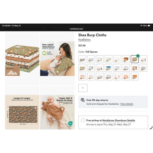 Shea Burp Cloths