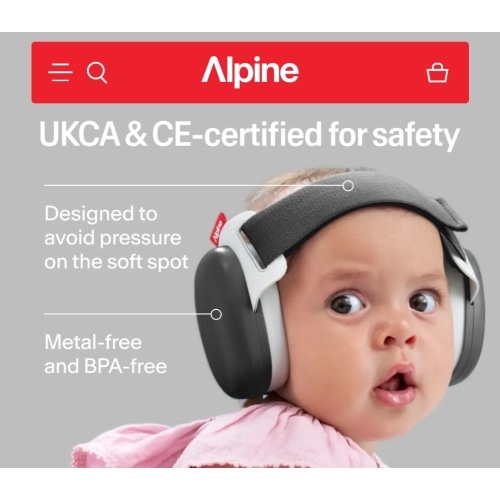 Muffy Baby Comfort
Ultimate comfortable hearing protection from baby to toddler