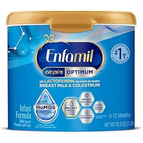 Enfamil Enspire Optimum Baby Formula, with Immune-Supporting Lactoferrin found in Colostrum, Our Closest Formula to Breast Milk, Dual Prebiotics, Infant Formula Powder, Baby Milk, 20.5 Oz