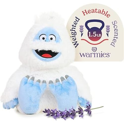 warmies Microwavable & Weighted Stuffed Animals, Bumble - Heated Stuffed Animal Plushie for Warmth & Comfort - Cute Soft Plush Toys for Adults & Children (Boys, Girls, Babies & Toddlers)