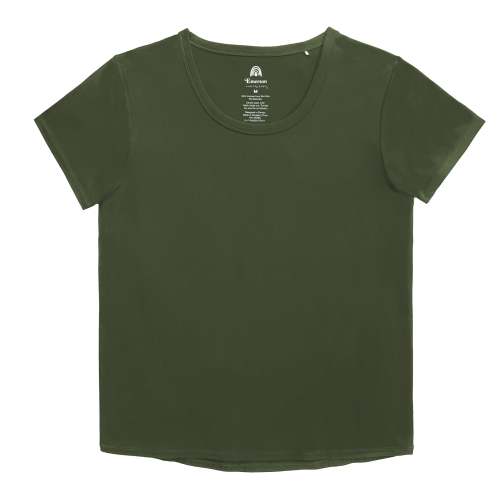 Olive Green Womens Bamboo Tee Shirt – Emerson and Friends