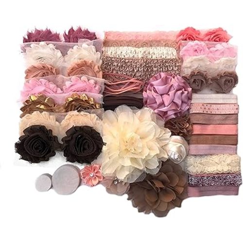 Baby Shower Headband Kit DIY Headband Kit makes 26 Headbands - Vintage Princess