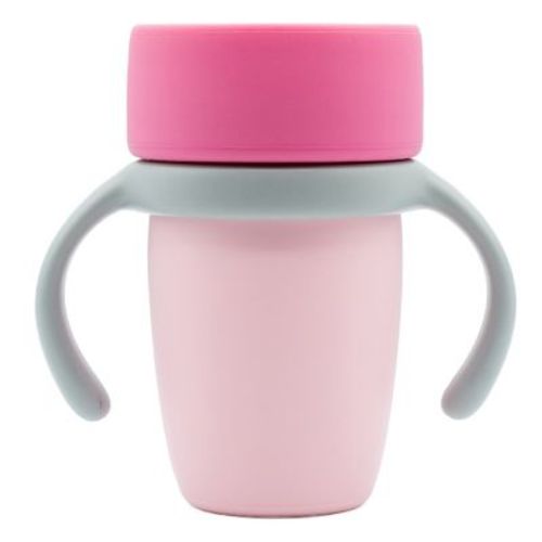 WeeSprout Baby Training Cup - Silicone Sippy Cup with Removable Handles for Weaning Off Bottle - Transition Spill-Proof Toddler Cup