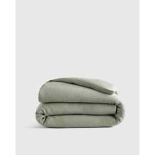 Organic Cotton Gauze Duvet Cover in Dried Sage